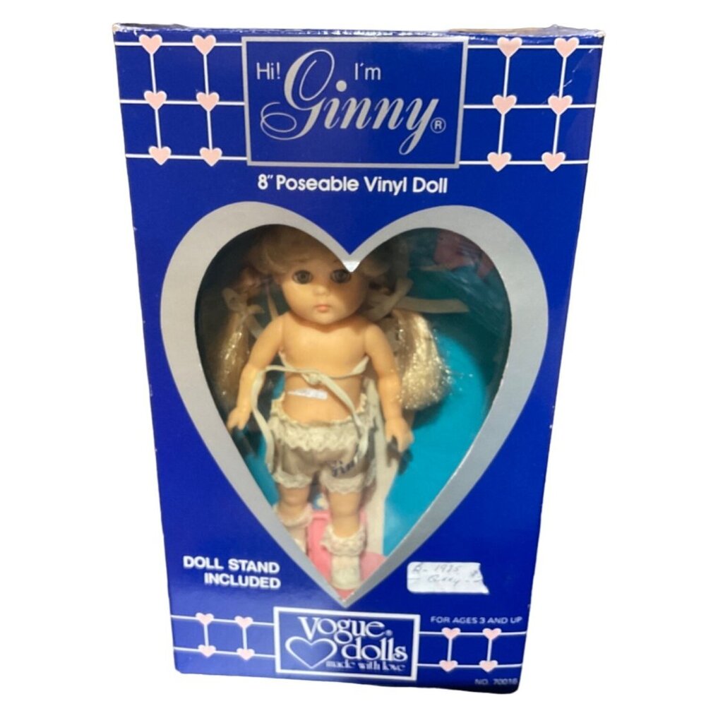 Ginny 8” Poseable Vinyl Doll Vintage 1985 Vogue Dakin